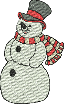 Matriz de Bordado Boneco de Neve 03