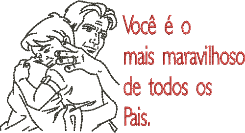 Matriz de Bordado Pai de Menino 09