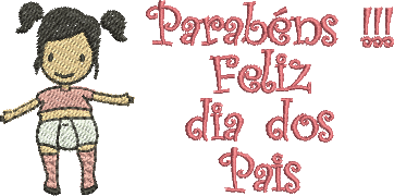 Matriz de Bordado Pai de Menina 37