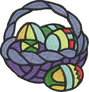 matriz de bordado Cesta de Páscoa 01