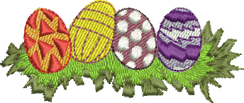 matriz de bordado Ovos de Páscoa 01