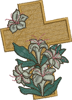 matriz de bordado Cruz de Cristo Ressuscitado 01