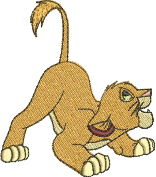 Visualização da Matriz de Bordado Simba 07