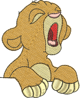 Matriz de Bordado Simba bebê 08