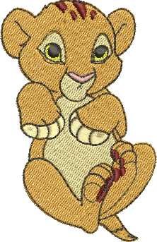 Matriz de Bordado Simba bebê 09