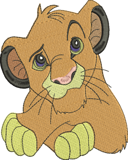 Matriz de Bordado Simba 12 – Três Tamanhos