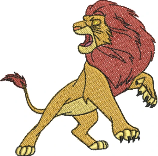 Visualização da Matriz de Bordado Simba Adulto 14