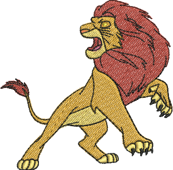 Matriz de Bordado Simba Adulto 14