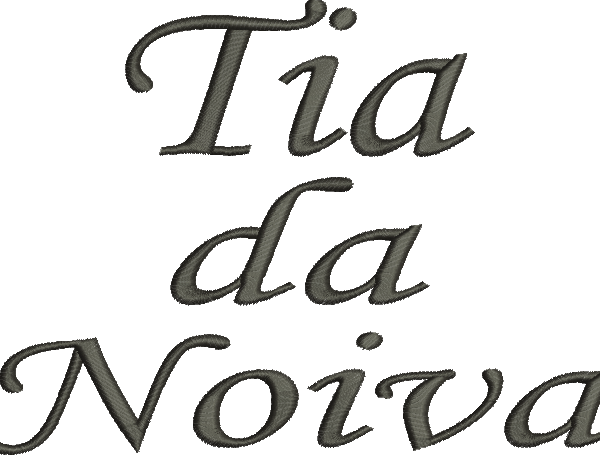 Matriz de Bordado Tia da Noiva – Três Tamanhos