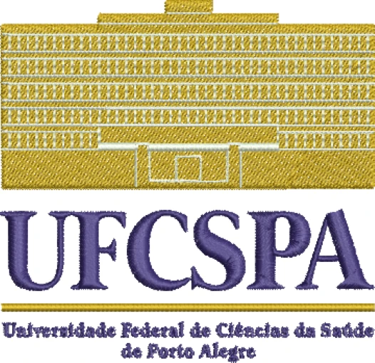 Visualização da matriz de bordado Universidade Federal de Ciências da Saúde de Porto Alegre
