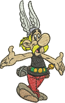 matriz de bordado Asterix 04 – Três Tamanhos