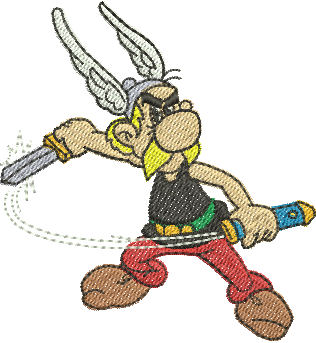 matriz de bordado Asterix 05 – Três Tamanhos