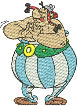 matriz de bordado Obelix 06 – Três Tamanhos