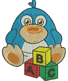 Matriz de Bordado Pinguim Bebê 02