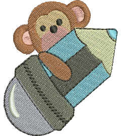 Matriz de Bordado Macaquinho 02