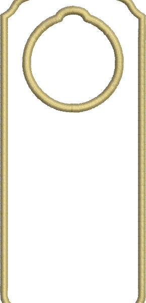 Matriz de Bordado Enfeite de Natal para Porta 01