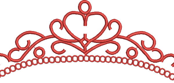 Matriz de Bordado Tiara de Princesa 04