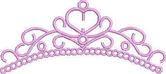 Matriz de Bordado Tiara de Princesa 06