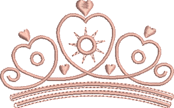 Matrriz de Bordado Tiara de Princesa 07