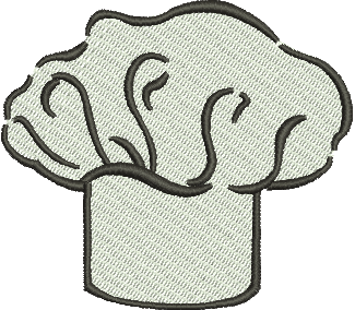 Matriz de Bordado Chapéu de Cozinheiro 04