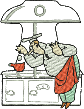 Matriz de Bordado Chef de Cozinha