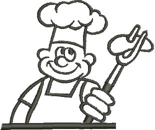 Matriz de Bordado Cozinheiro 01