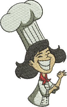 Matriz de Bordado Cozinheira 04