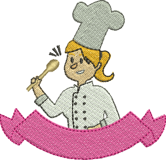 Matriz de Bordado Cozinheira 09