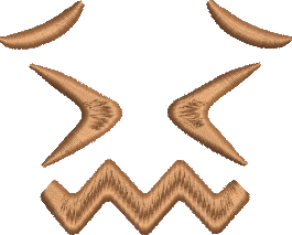 Matriz de Bordado Emoji Frustrado