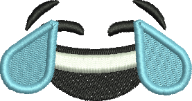 Matriz de Bordado Emoji Rindo 01