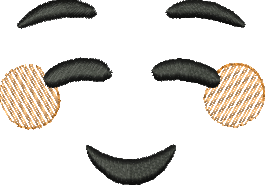 Matriz de Bordado Emoji Contente