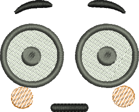 Matriz de Bordado Emoji com Vergonha