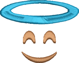 Matriz de Bordado Emoji de Anjinho