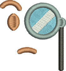 Matriz de Bordado Emoji com Monóculo