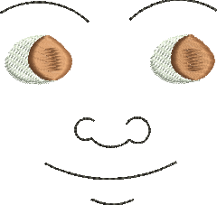Matriz de Bordado Emoji Sorrindo