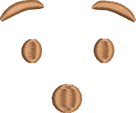 matriz de bordado Emoji Surpreso