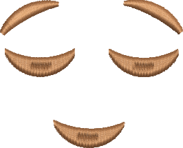 matriz de bordado Emoji Sorrindo 02