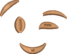 Matriz de Bordado Emoji Piscando