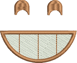 Matriz de Bordado Emoji Feliz 03
