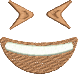 Matriz de Bordado Emoji Feliz 04