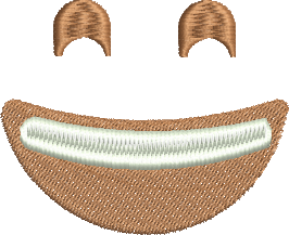 Matriz de Bordado Emoji Feliz 05