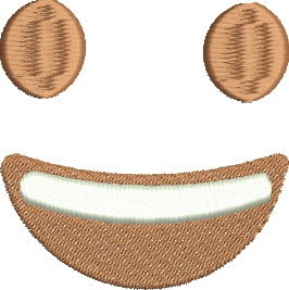 Matriz de Bordado Emoji Feliz 06