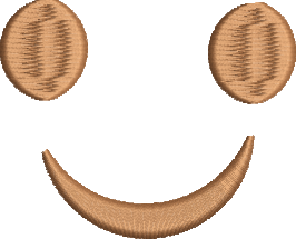 Matriz de Bordado Emoji Feliz 07