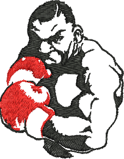 Matriz de Bordado Boxeador 01