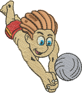 Matriz de Bordado Jogador de Volei 01