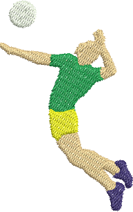 Matriz de Bordado Jogador de Volei 03