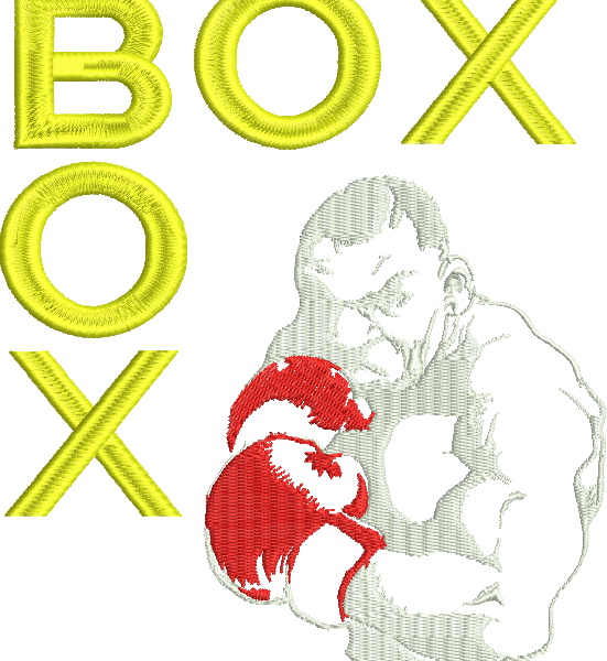 Matriz de Bordado Logo de Box