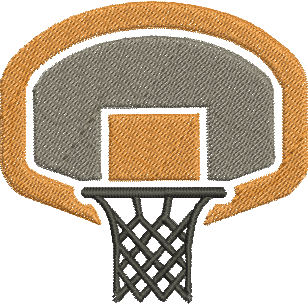Matriz de Bordado Cesta de Basquete 01