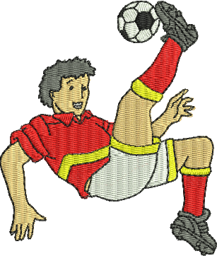 Matriz de Bordado Jogador de Futebol 01