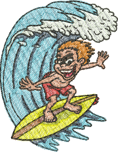 Matriz de Bordado Surfista 02